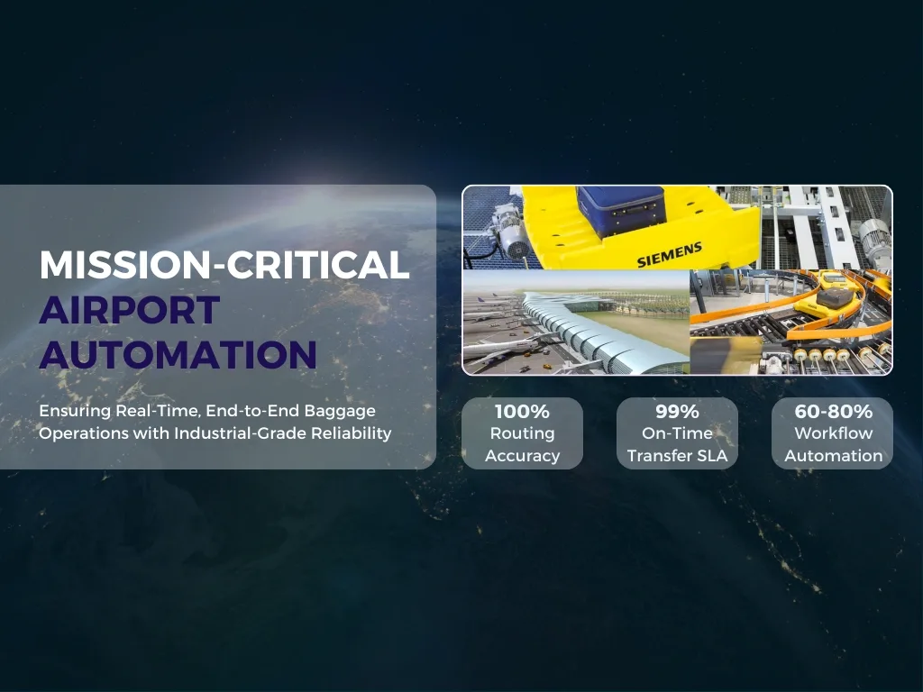 Airport baggage handling automation system interface