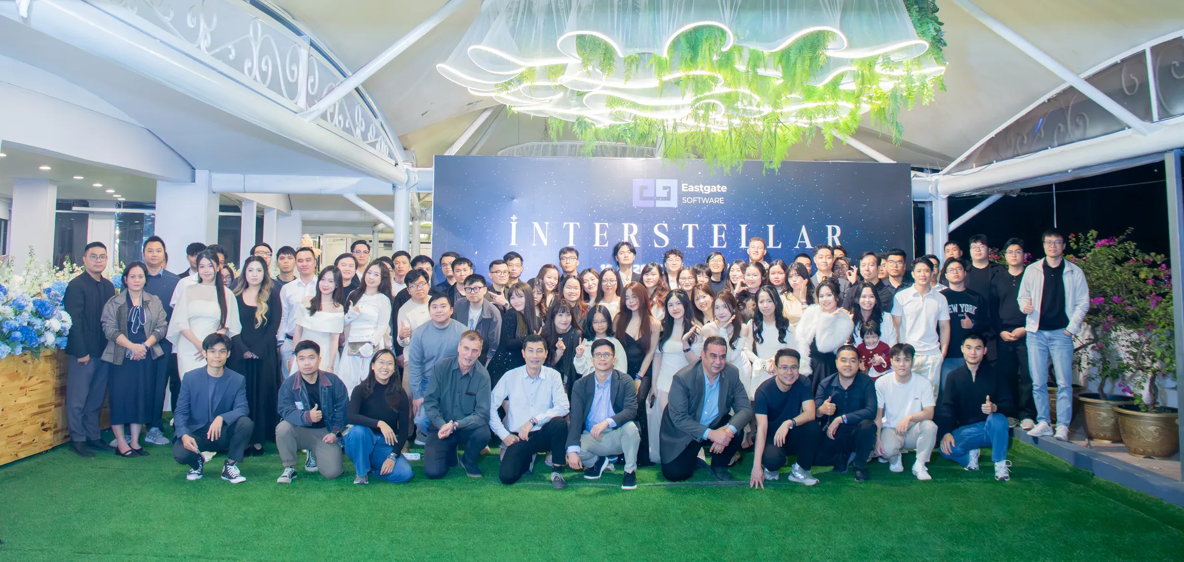 The whole Eastgate team at the Interstellar company event
