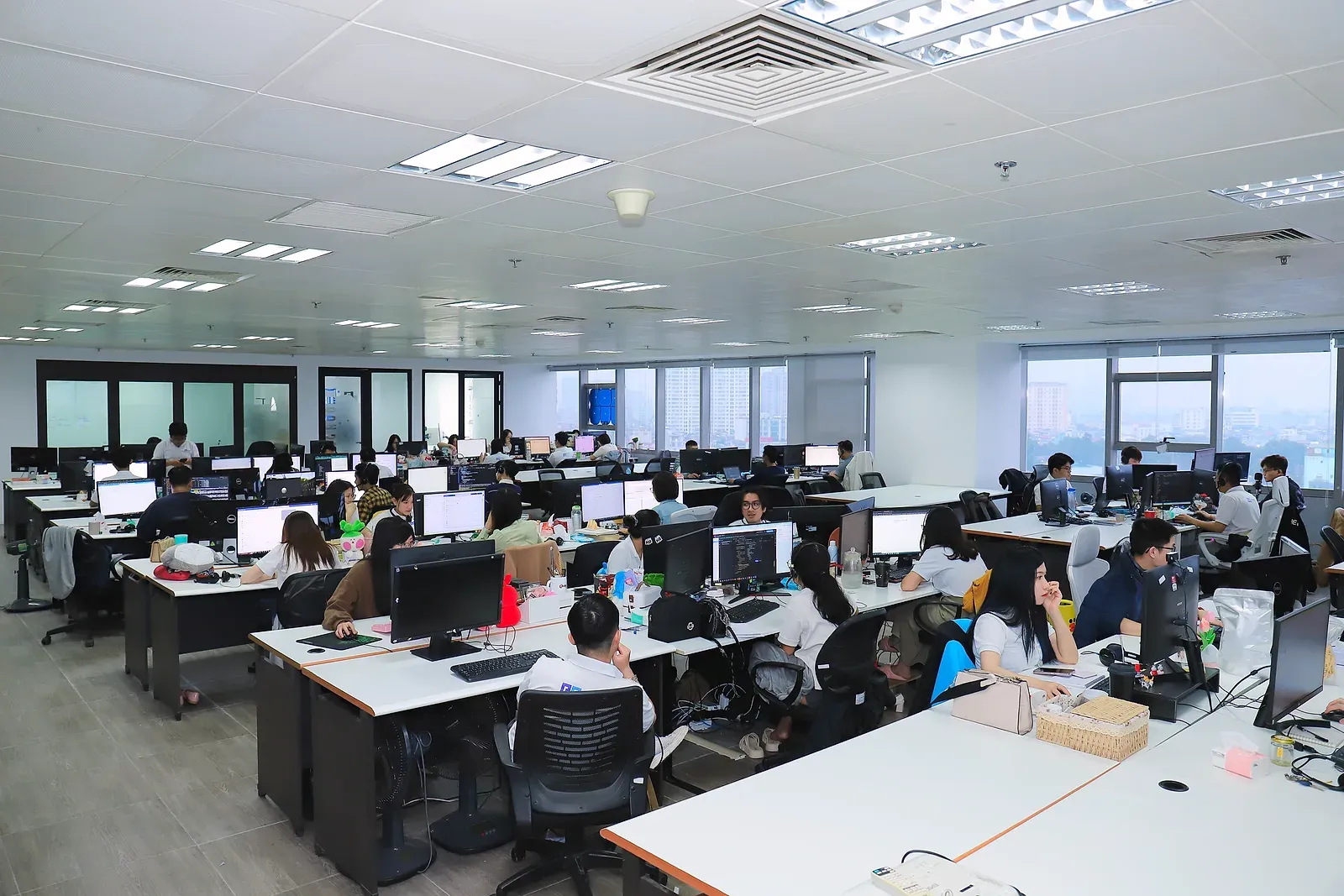 The open-plan Eastgate engineering floor in Hanoi