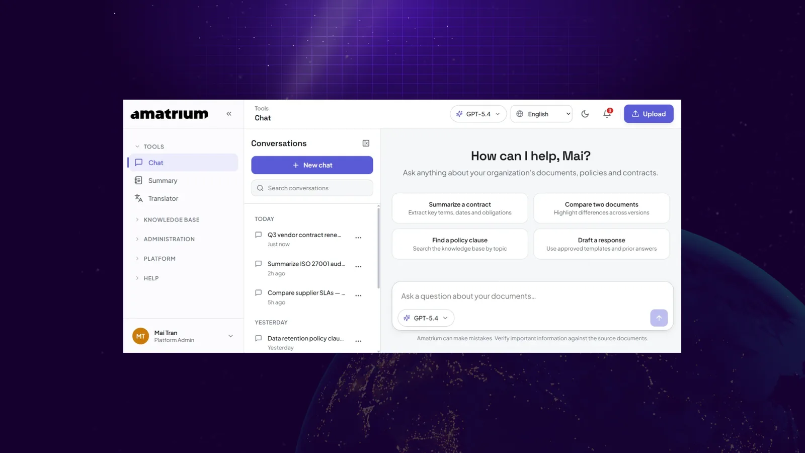 AmatriumGPT: A Secure AI Knowledge Hub for Materials Engineering - Eastgate Software