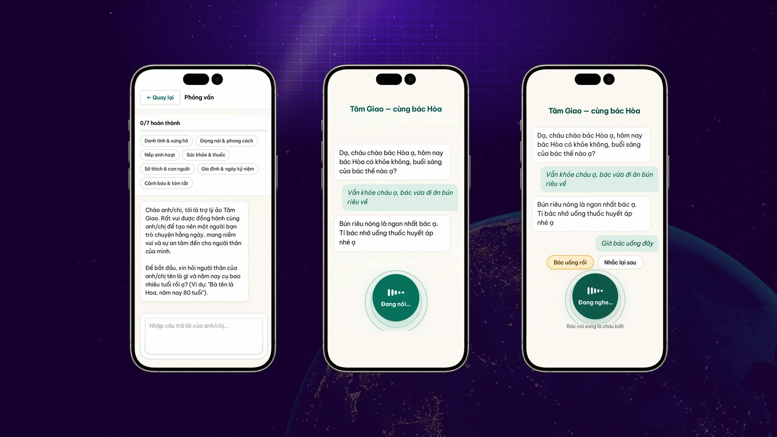 Tâm Giao: A Vietnamese AI Voice Companion for Seniors
